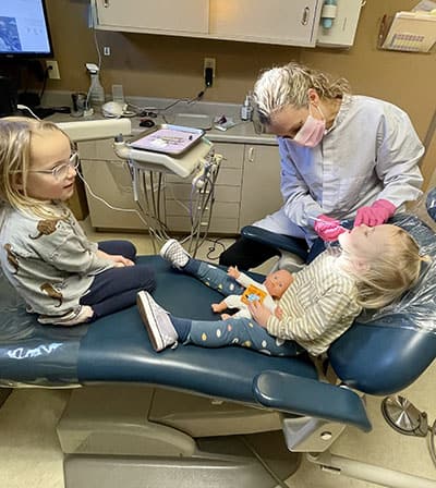 Dentist with kids