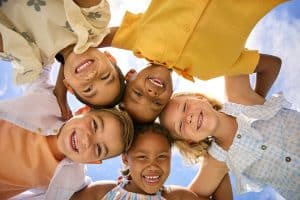 Group of smiling children
