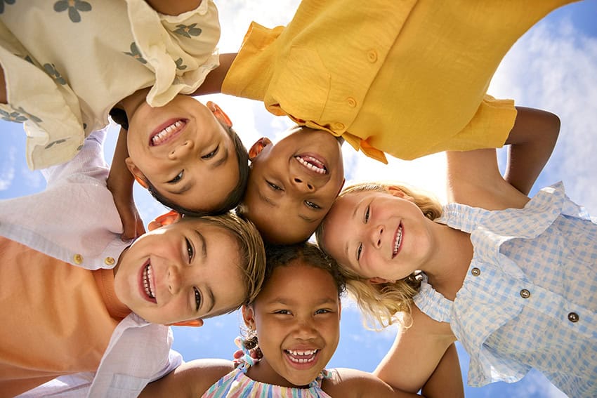 Group of smiling children